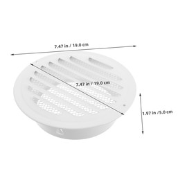 Gatuida Practical Stainless Steel Kitchen Exhaust Vent Cover Durable Outdoor Ventilation Hood with Elegant Flat Head Design for Efficient Airflow and Weather Resistance