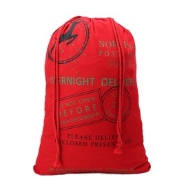 TONOS Bag from North Pole Santa Gift Socks Sack for Kids Presents Xmas Bag for Self Personalization,Large Capacity-from Santa North Pole (#5)