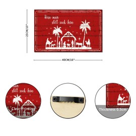 Wise Men still Seek Him Wooden Sign Nativity Scene Wall Plaque Merry And Bright Wall Art Sign Rustic Home Wall Hanging Sign Decoration For Home Bedroom Living Room Bathroom Housewarming Gift 10x16in