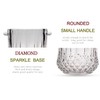 BothEarn Small Round Glass Ice Bucket Kits, Heavy Thick Wine