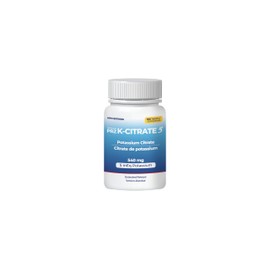 Potassium Citrate Extended Release, 100 Tablets – 540 mg (5 mEq Potassium), for Hypokalemia Treatment and Prevention