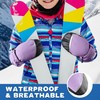 MCTi Kids Mittens Waterproof Winter Ski Warm Sherpa Lined Long