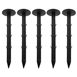 VQRTKS 50 Pcs 6.3 Inch Garden Pegs Anchors Mulch Pegs Garden Stakes Tents Edging Landscape Nails Anchors Plastic Nails Anchoring Spikes for Fixing Weed Mat and Tents