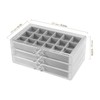HEIHAK 2 PCS 54 Grid Acrylic Rock Collection Display Case