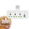 Plug Extension Socket, Double Socket with USB, Plug Adaptor, Plug
