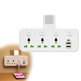 Plug Extension Socket, Double Socket with USB, Plug Adaptor, Plug Extender, Socket Extensions