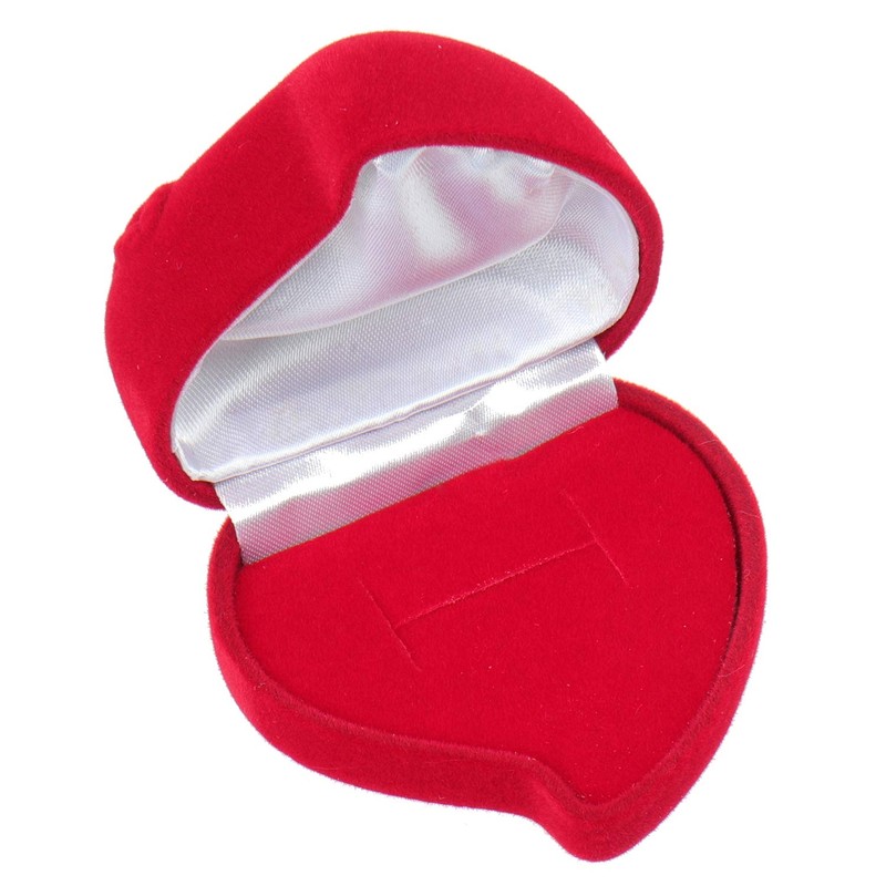 ELEDORO Heart Jewellery Case for Wedding Rings Friendship Rings Partner