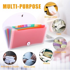 NoBrand Receipt Coupon Organizer, 13 Pockets Small Accordion File Organizer with Labels