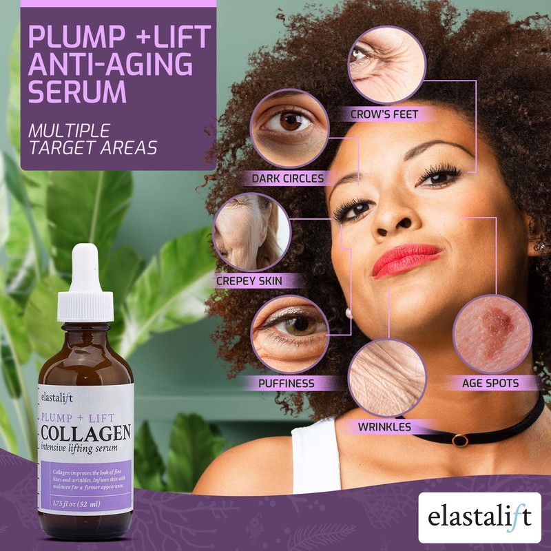 Elastalift Collagen Firming Cream & Serum Bundle - Anti-Aging, Plumping,