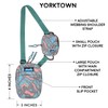 KAVU Yorktown 2 N 1 Crossbody Pack Modular Lightweight Bag,