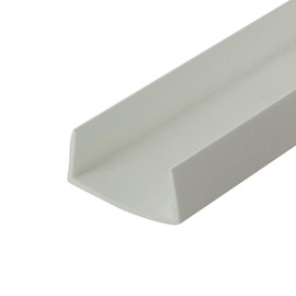 Outwater Plastics White 1" Styrene Plastic U-Channel/C-Channel 48 Inch Lengths (Pack of 3)