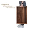 MAGIGO 22 x 14 Inches Large Rectangle Curved Black Walnut