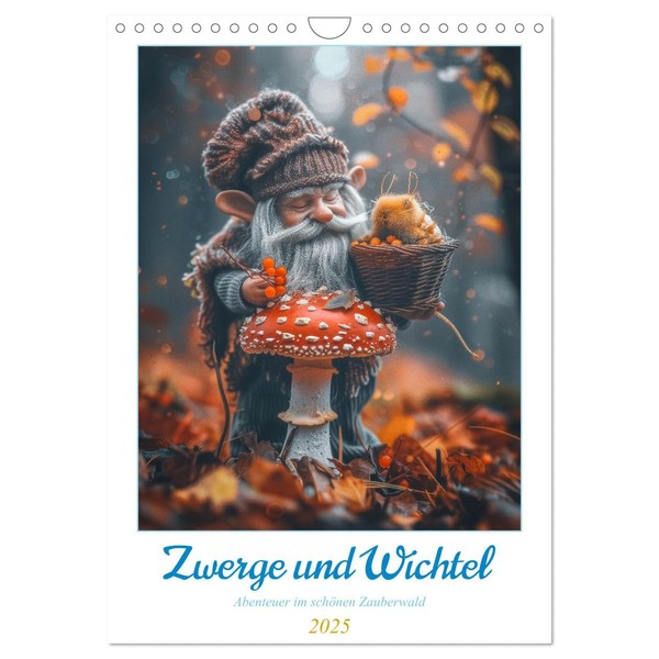 Zwerge und Wichtel (Wandkalender 2025 DIN A4 hoch), CALVENDO Monatskalender