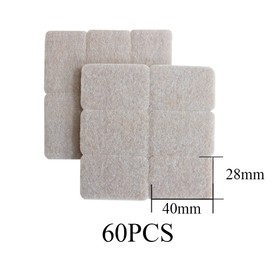 Shinecozy Premium Furniture Pads Heavy Duty Self Stick Felt Pads Chair Leg Covers Floor Protectors – Protects Hardwood and Laminate Flooring (40 x 40 mm)