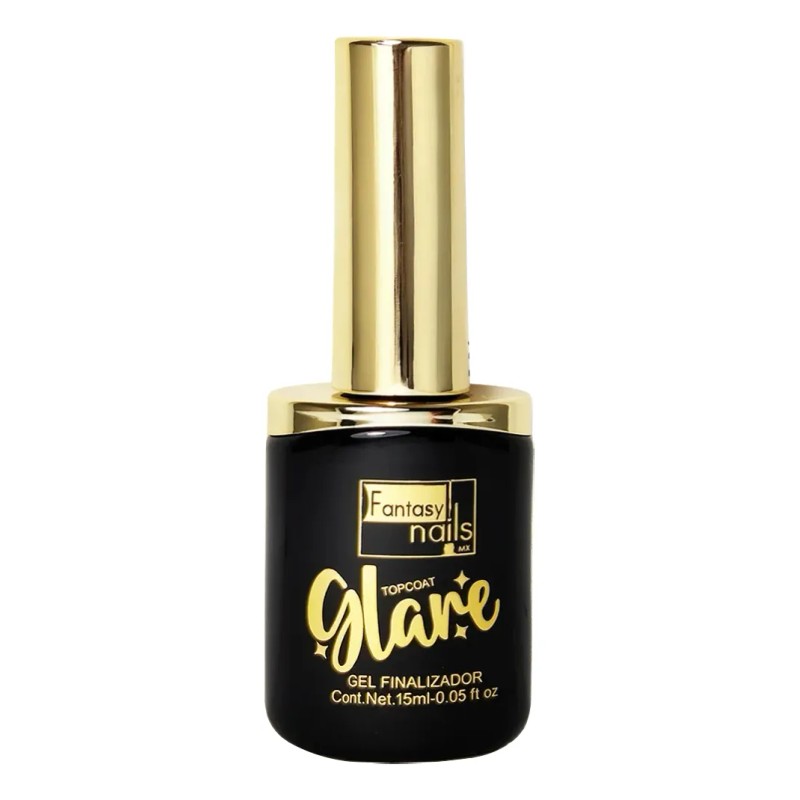 Top Gel Glare Finish Brillo Extremo Uñas Fantasy Nails