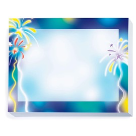 PaperDirect Colorful Fireworks Certificates, 8 1/2 inch x 11 inch, 28lb Cover Stock, 50 Count, Certificates and Awards Paper, for School, Work, Diplomas & Award Certificates