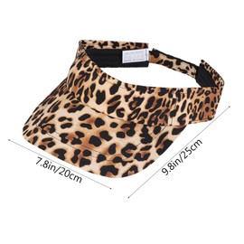 SAFIGLE 1pc Leopard Print Cap Cheetah Visor Wide Brim Visor Leopard Pattern Cap Visor Mens Visor Hat Men Hat Cachuchas para Hombre Gorro Hombres Stylish Cap Mens Visors Plastic