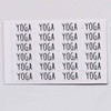 Yoga Script Planner Stickers, 120 Clear Reminder Labels Scrapbooking Crafting