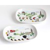 Snoopy Oval Plate London & Paris 2 Pattern Set 3870060