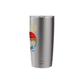 Men's & Women's Casual Summer Shirts, Born Beachy Graphic Stainless Steel Insulated Tumbler