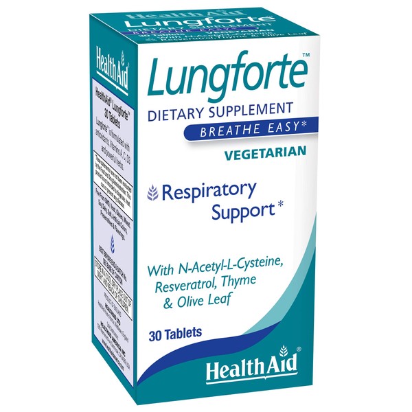 HealthAid LungForte, 30 Tablets, Once Daily