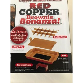 RED COPPER BROWNIE BONANZA, RED COPPER, 4-pc Set, 9 x 13 Copper Infused Ceramic