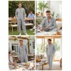 Marvmys Men's Sleep Sets,Cozy Pajamas Set Soft Sleepwear Long Sleeve