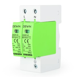 Victool Voltage Arrester Device, House AC 420V Low-Voltage Arrester Device, 35mm DIN Rail Mounting (2P40KA)