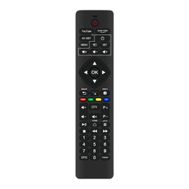 ALLIMITY Voice Remote Control Compatible with TELE-System Decoder UP T2 4K HD DVB-T2 Tuner Media Player UPT2-4K UPT24K