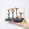 Wooden Base Golden Birds on Branch Vertical Decorative Napkin Holder