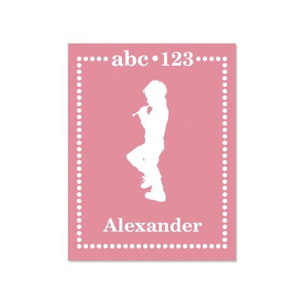 Pink My Silhouette Personalized Note Cards - Set of 12