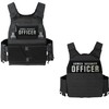 Armed Security Officer Reflective Patches with Hook and Loop Backing,