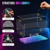 DORYBEN Soccer Display Case with RGB Light & Infinity Mirror