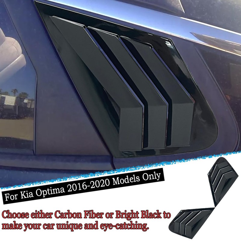 MUXEE Window Louver 2Pcs Side Vent Window Louvers for Kia