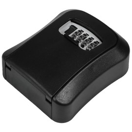 Stahlex Weatherproof Key Safe with 3 Digit Combination Lock, Robust Plastic Housing for Wall Mounting, Ideal for Indoor and Outdoor Use, Discreet Design in Black, 96 x 40 x 116 mm