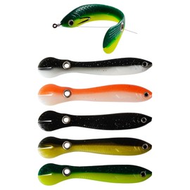10PCS Soft Bionic Fishing Lure,3.94inch Swimming Bass Lure Mix Color Simulation Loach Soft Bait Slow Sinking Swimbait Freshwater Saltwater Bouncy Fishing Lures Accessories