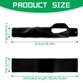 Lotsdonxia 2-Piece Golf Grip & Swing Trainer Set - Correcting Arm Band & Hand Position Aid for Slice Prevention, Muscle Memory Trainer for Seniors, Juniors & Beginners