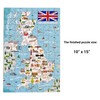 Terra Puzzles United Kingdom Map Wooden Jigsaw Puzzle 152 Piece,