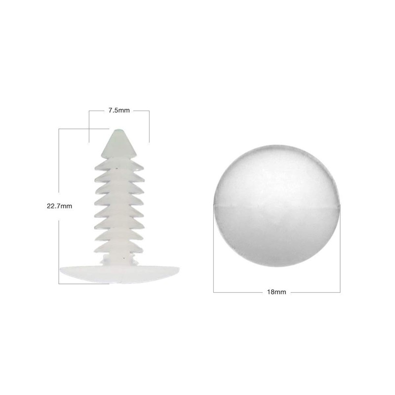 1" Vapor Barrier Christmas Tree Fasteners for Crawlspace Moisture Barrier