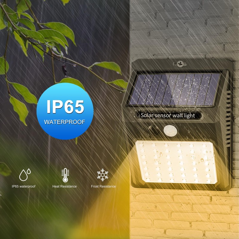 Solar Lights Outdoor, 10 Pack Solar Motion Sensor Outdoor Lights