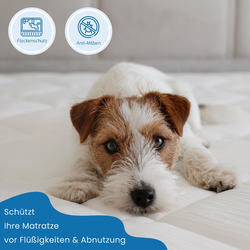 Livessa Quilted Mattress Topper 90 x 200 Waterproof