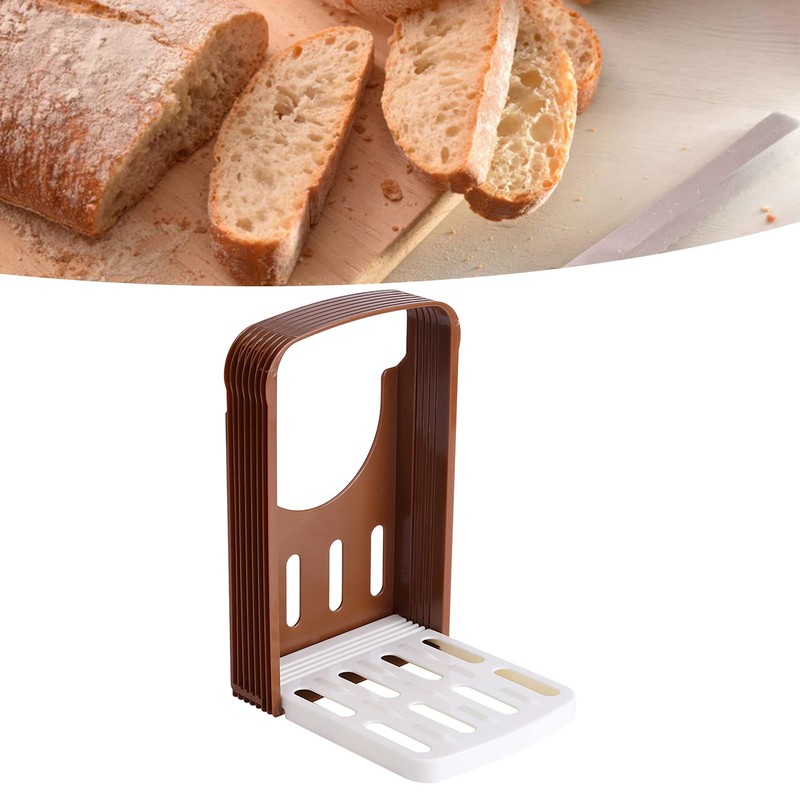 Bread Slicer, Manual Folding Bread Slicer, Foldable Adjustable Bread Cutter