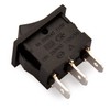 Heschen Black Rectangle Rocker Switch ON-OFF SPST 2 Position 3
