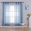 KOUFALL - Juego de 2 paneles de cortinas semitransparentes con