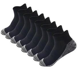 20 Pairs Athletic Ankle Socks for Men Breathable Low Cut Running Socks Cushioned Moisture Wicking for Sport Traveling (US, Alpha, One Size, Regular, Regular, 20Pairs-Color D)