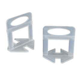 100PCS 2mm Plastic Tile Levelling Spacers, Floor & Wall Tile Levelling System Clips, DIY Tile Leveller Spacers for Ceramic Tile and Stone Installation