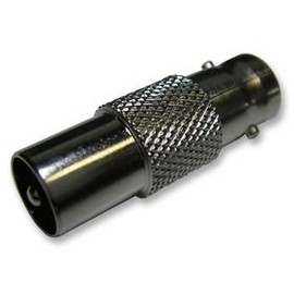 Adapto BNC S to TV Coax P, RF Coaxial, RF Coaxial Coaxial Adapter, 1 Pack