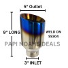 PAPI NOAHS DEALS Blue Flame 5" Outlet - 3" Inlet