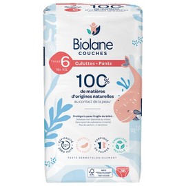 Biolane Natural Panties 36 Panties Size 6 (+16 kg)