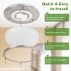 GoBright 18IN 50W LED Flush Mount Ceiling Light, 5600lm Bright
